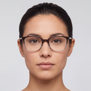 Michael Kors MK4047 Bly Rectangle Eyeglasses Women — side view, Black Plastic temples