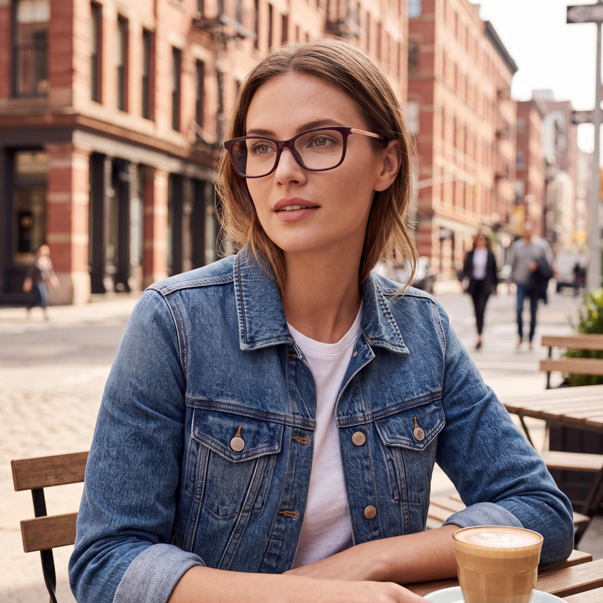 Gafas graduadas rectangulares Michael Kors MK4060U para mujer, color marrón, 54 mm, Photo 6