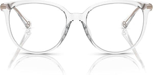 Michael Kors MK4106U 3255/54 Transparent Square Eyeglasses for Women, Acetate frame