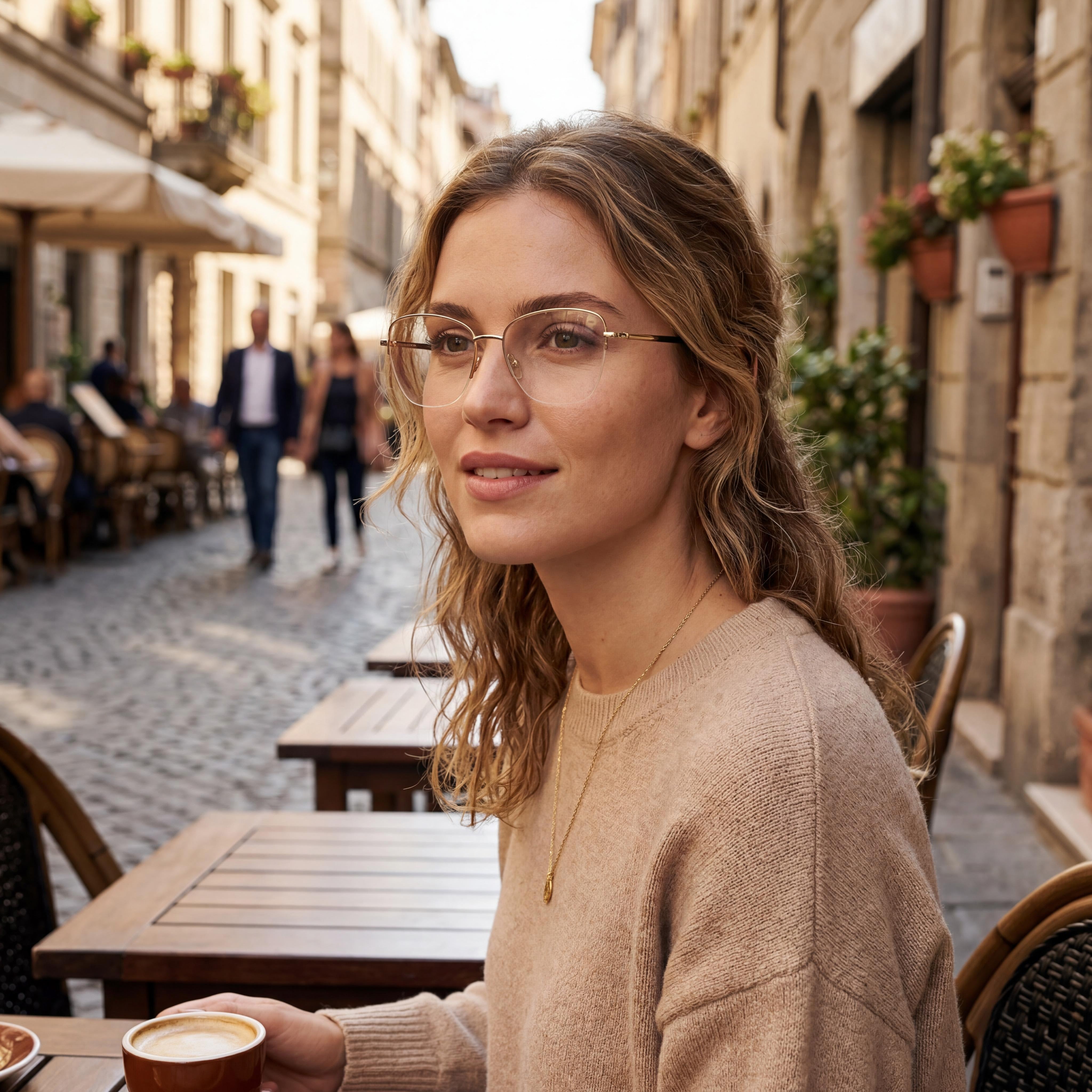 Missoni 0122 Rose Gold Cat Eye Eyeglasses for Women, Alloy Steel 53mm, Photo 5