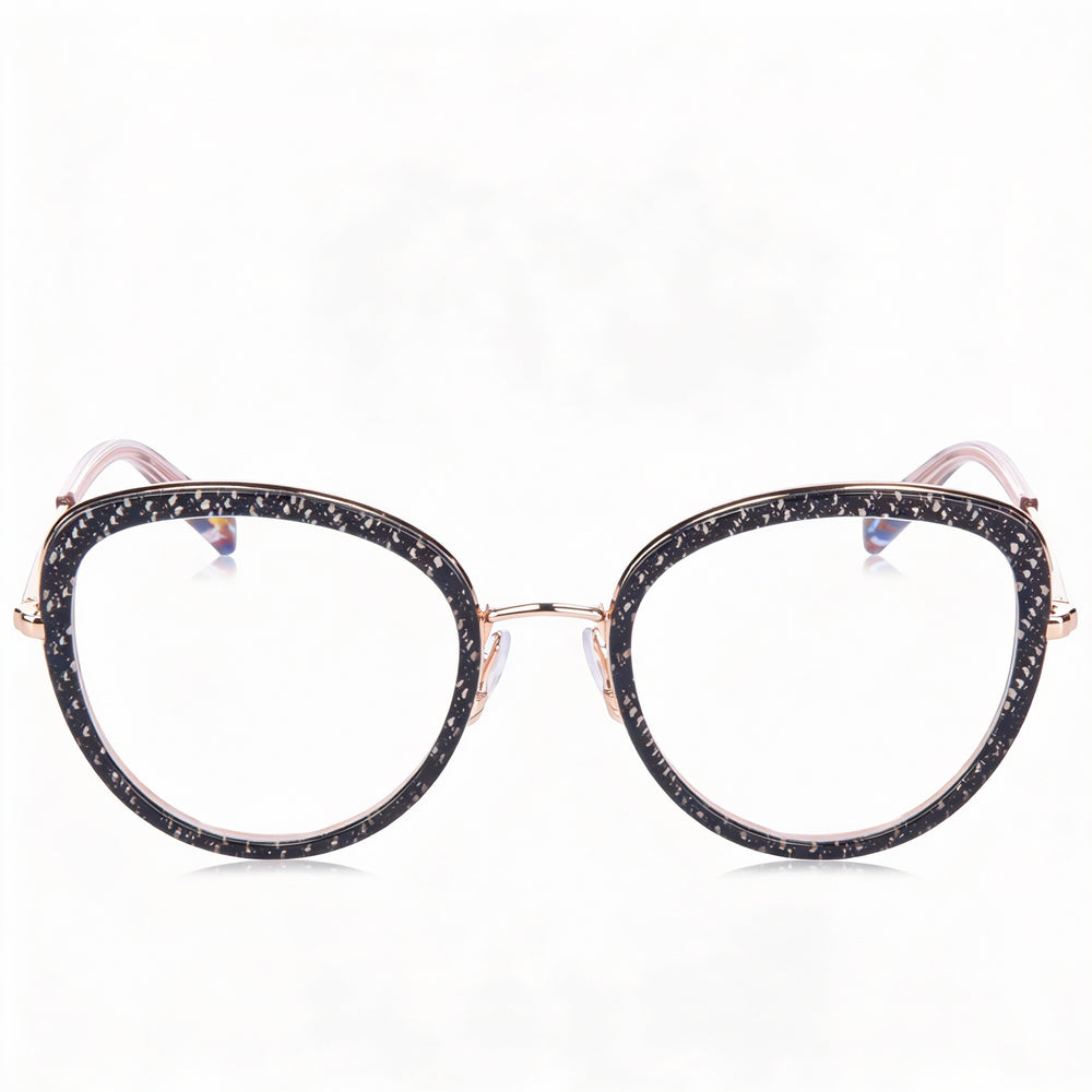 Missoni Rectangle Eyeglasses Unisex — front view, Metal