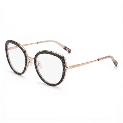 Missoni Black Rectangle Eyeglasses Unisex, Metal frame