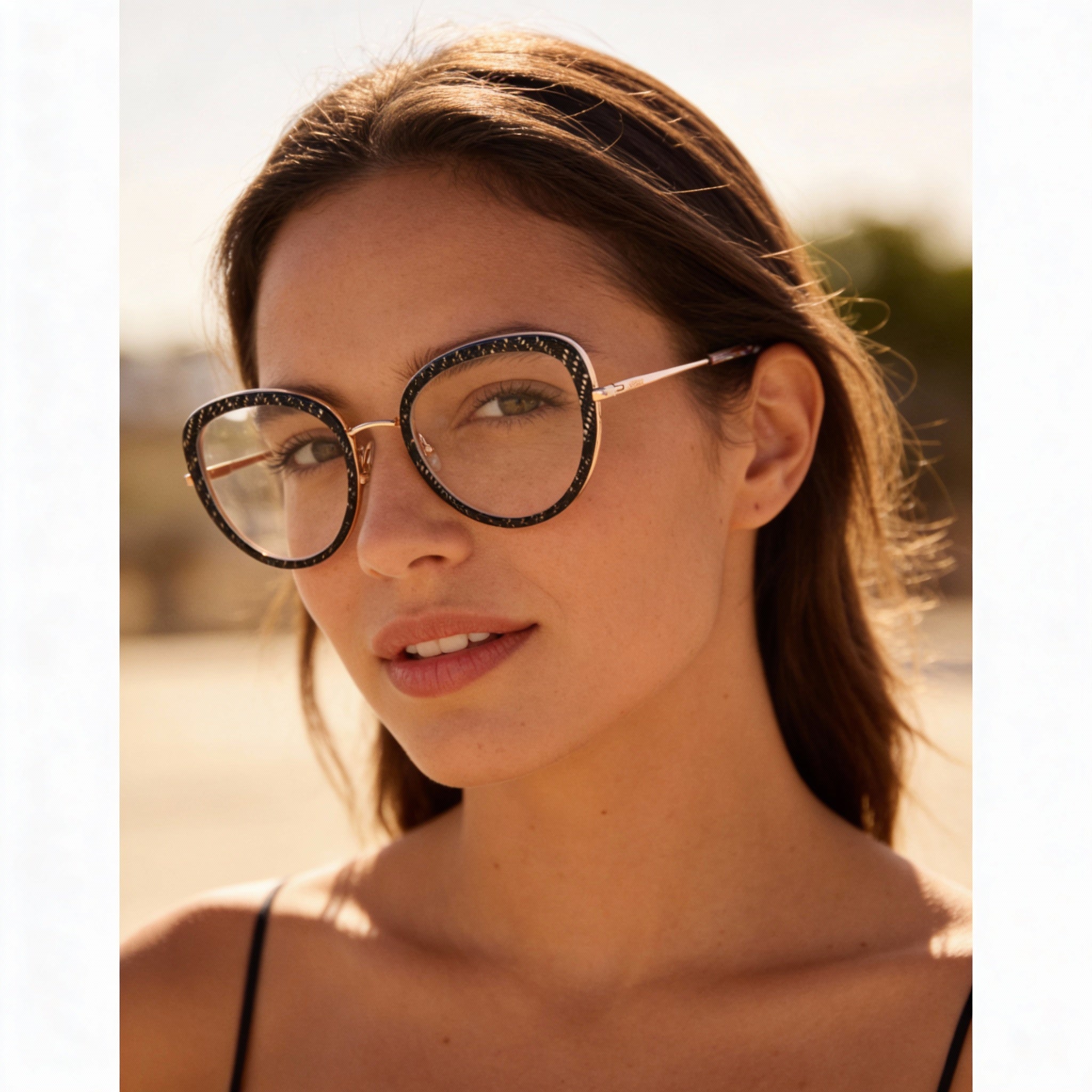 Missoni Black Nude Rectangle Unisex Eyeglasses, Metal 50mm, Photo 3
