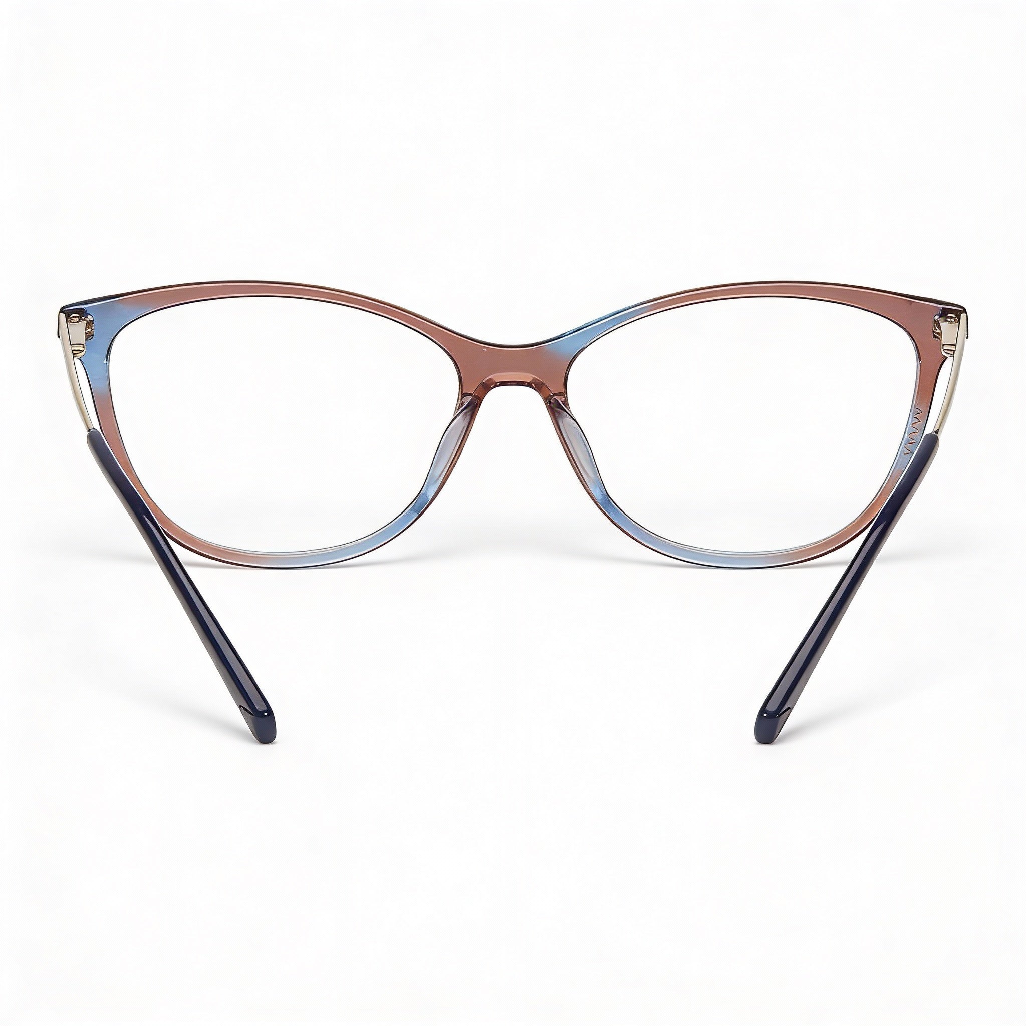 Missoni Brown Blue Cat Eye Eyeglasses for Women, Acetate 52mm, Photo 4