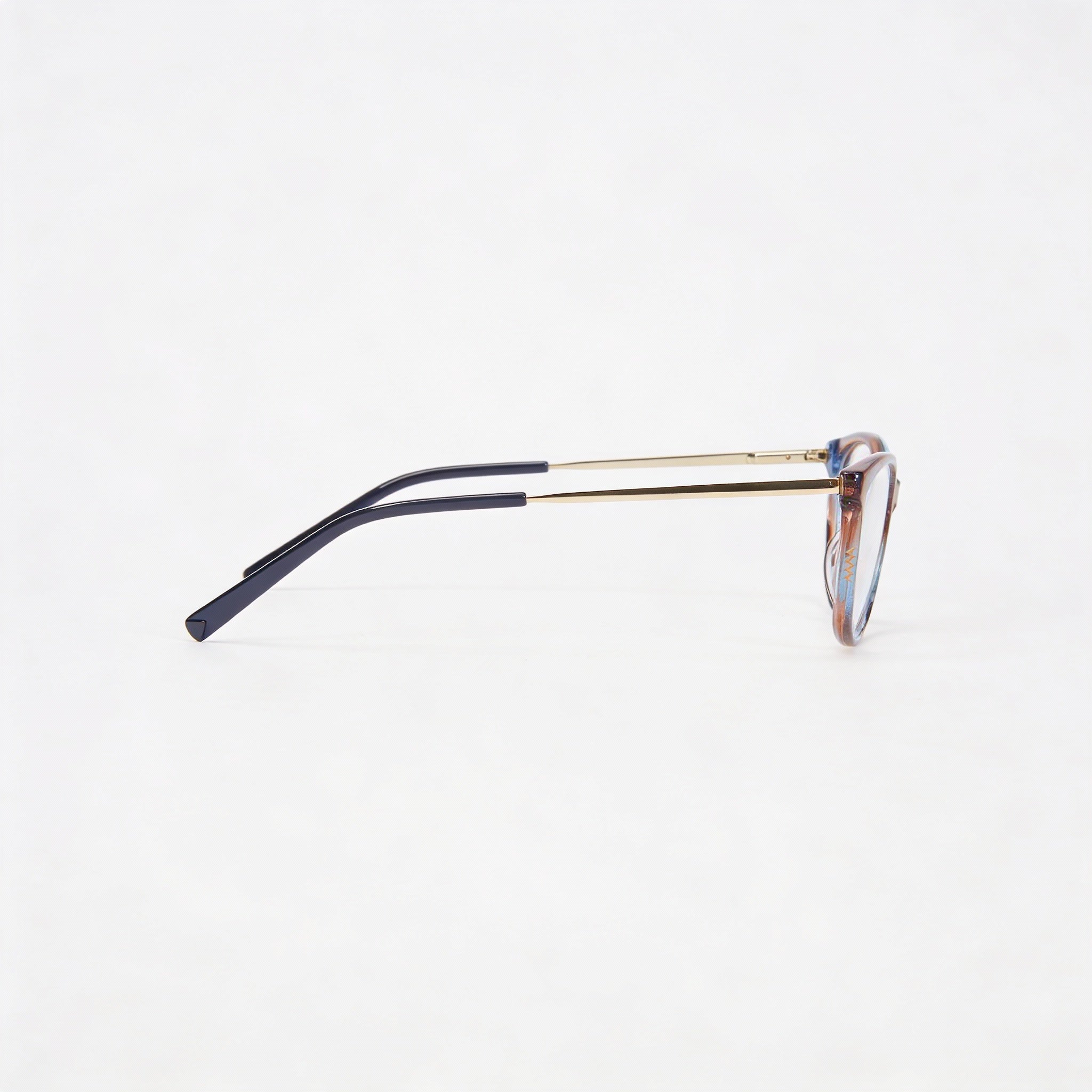 Missoni Brown Blue Cat Eye Eyeglasses for Women, Acetate 52mm, Photo 3