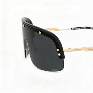 Missoni Casual Shield Sunglasses Men — side view, Non-Polarized Grey lens
