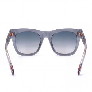 Missoni Casual Rectangle Sunglasses Women — side view, Non-Polarized Blue Double Shade Peach lens