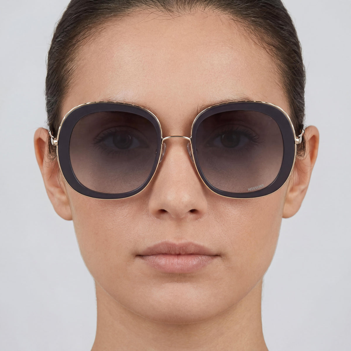 Missoni Classic Grey Shaded Rectangular Sunglasses for Women, 53mm, Photo 3