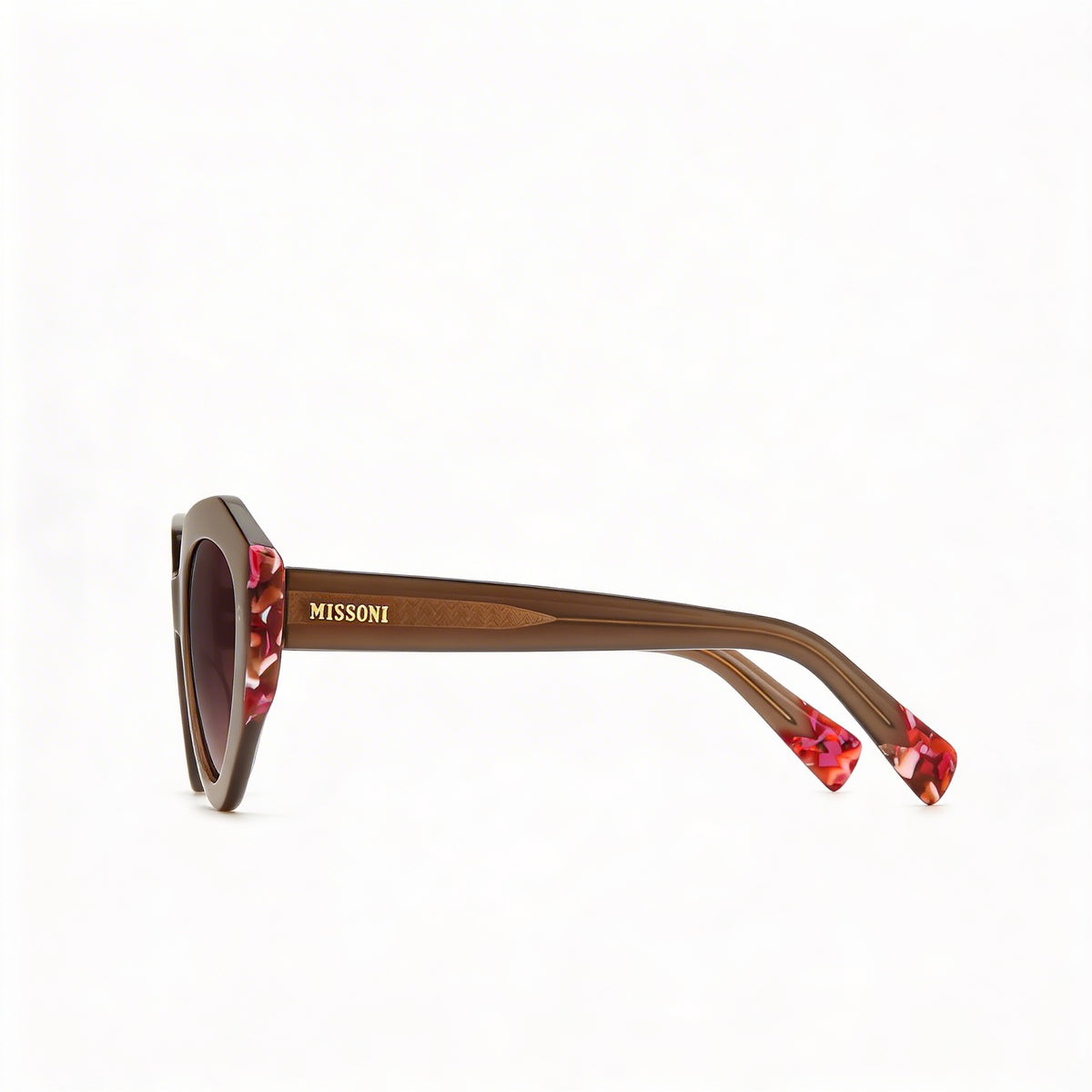 Missoni Classic Brown Oval Sunglasses for Women, 53mm, Photo 2