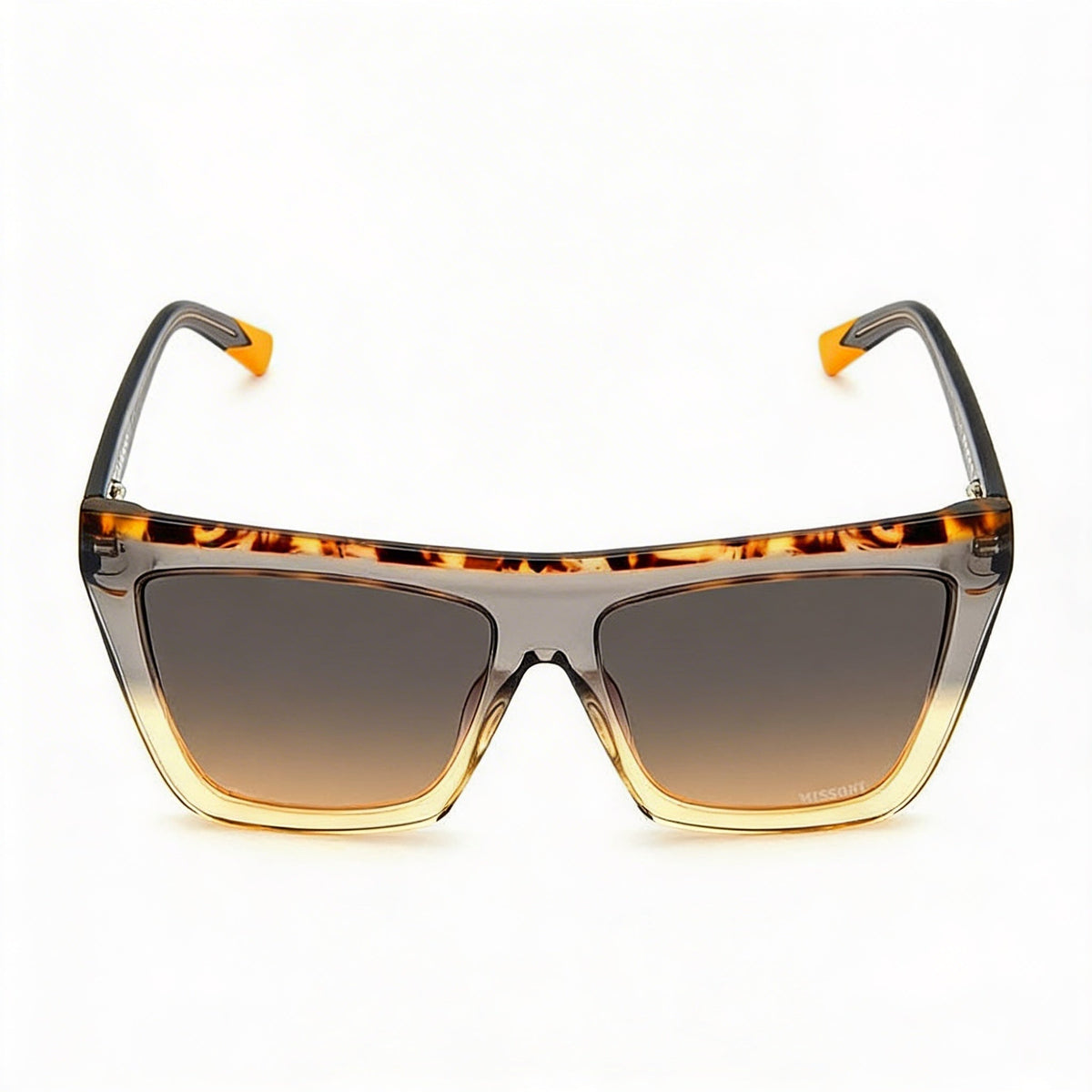 Gafas de sol rectangulares clásicas marrones unisex Missoni, 59 mm, Photo 2