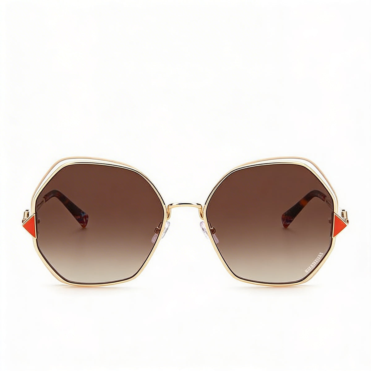Gafas de sol geométricas clásicas doradas Missoni para mujer, 59 mm, Photo 2