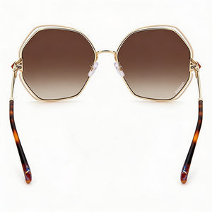 Missoni Classic Geometric Sunglasses for Women — interior view, Non-Polarized lens detail