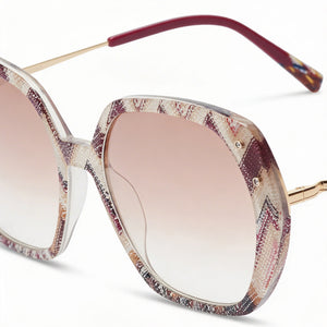 Missoni Classic Square Sunglasses for Women — front view, ECO PMMA frame