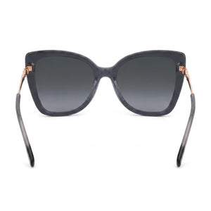 Missoni Classic Cat Eye Sunglasses Women — side view, Non-Polarized White Black Pattern lens
