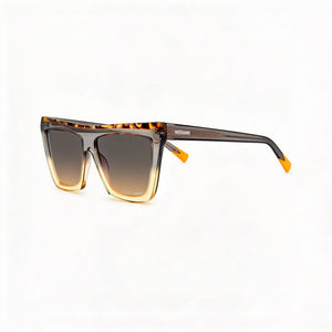 Missoni Classic Square Sunglasses Unisex — side view, Non-Polarized Brown Ochre lens