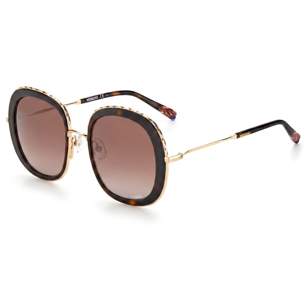 Missoni Classic Havana Brown Gradient Oval Sunglasses for Women, 53mm, Photo 1