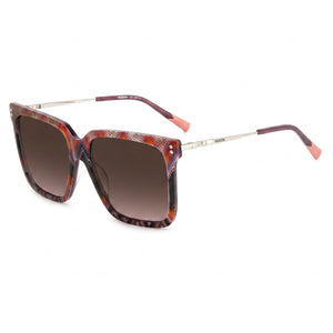 Missoni Classic Pink Square Sunglasses Unisex, Pink Violet lens