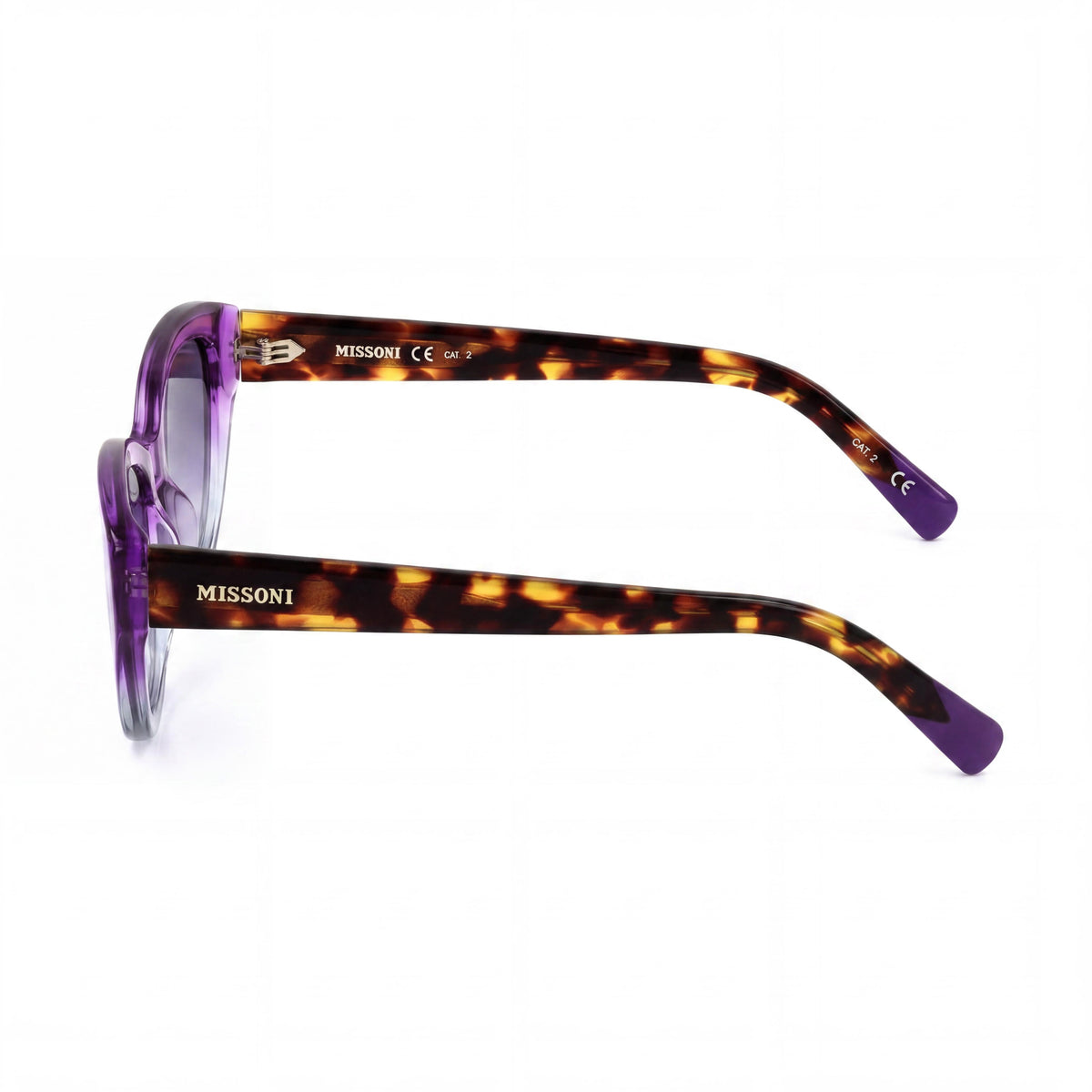 Missoni Classic Violet Havana Cat Eye Sunglasses Unisex, 53mm, Photo 3