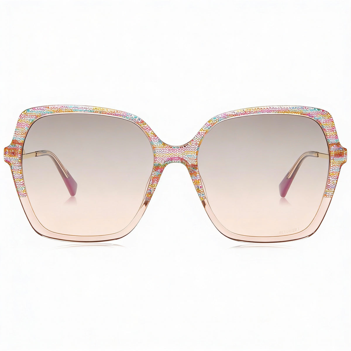 Gafas de sol Missoni DNA cuadradas rosas y grises para mujer, 57 mm, Photo 2