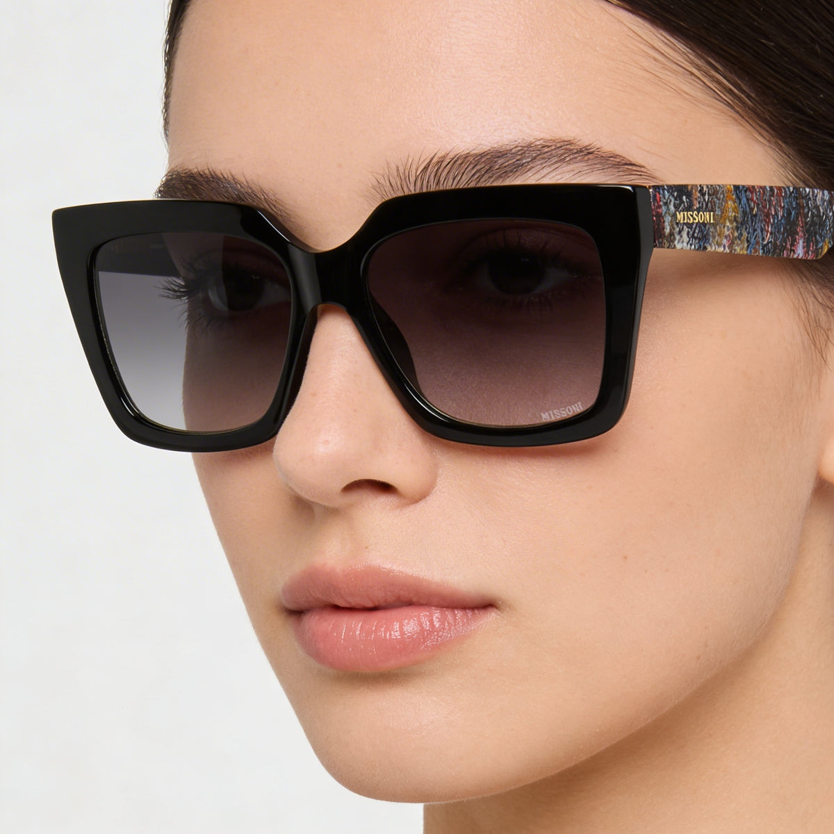 Missoni Dna Black/Grey Square Sunglasses for Women, 55mm, Photo 4
