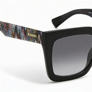 Missoni Dna Square Sunglasses Women — side view, Clear Demo Lenses