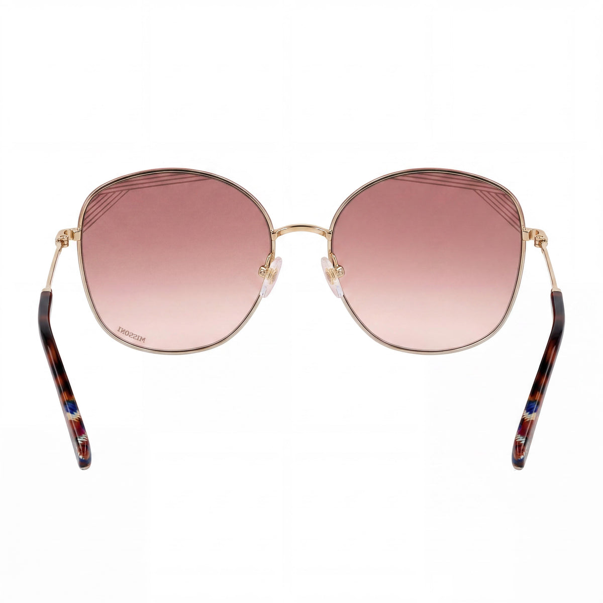 Gafas de sol para mujer Missoni con diseño de mariposa en oro paladio, Photo 3