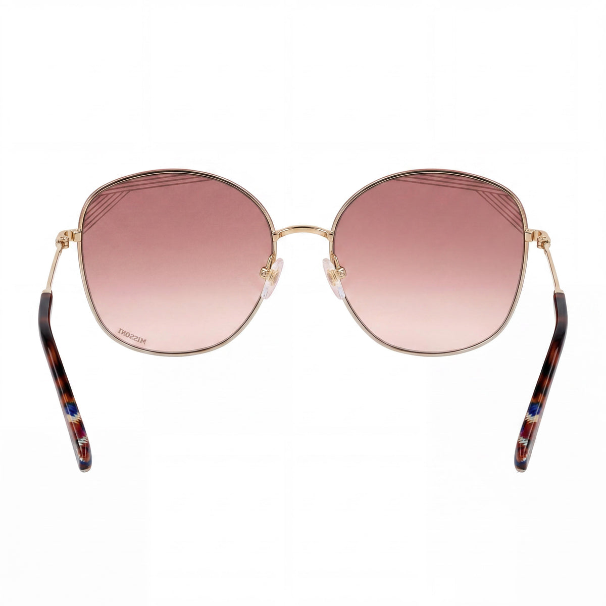 Gafas de sol redondas Missoni Palladium Gold para mujer, Photo 3