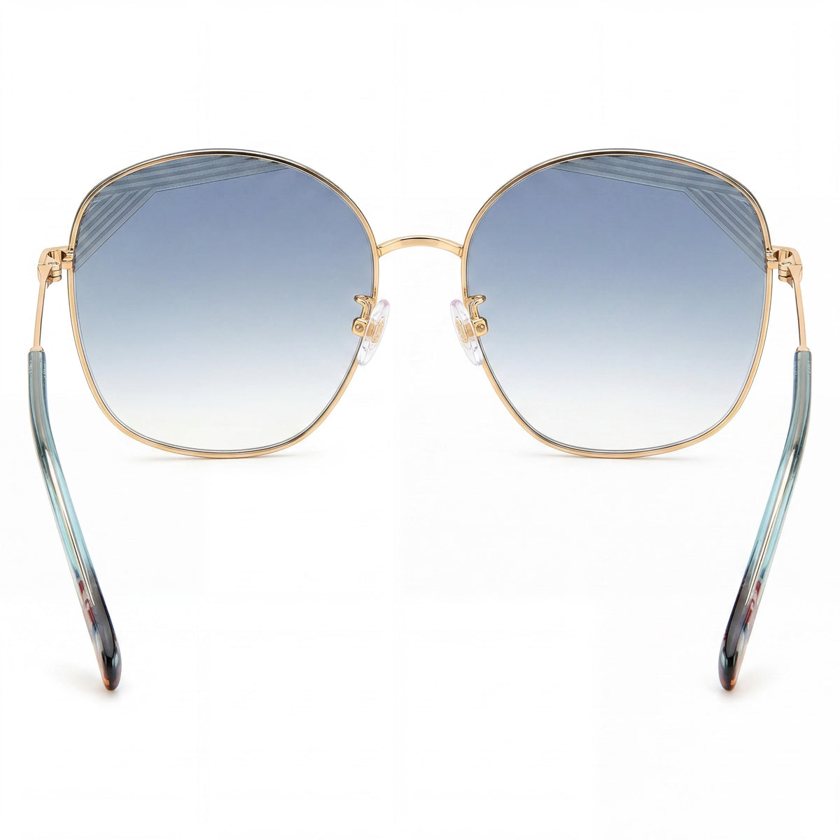 Missoni Eyewear Gold Blue Shaded Round Sunglasses for Women, 59mm, Photo 3