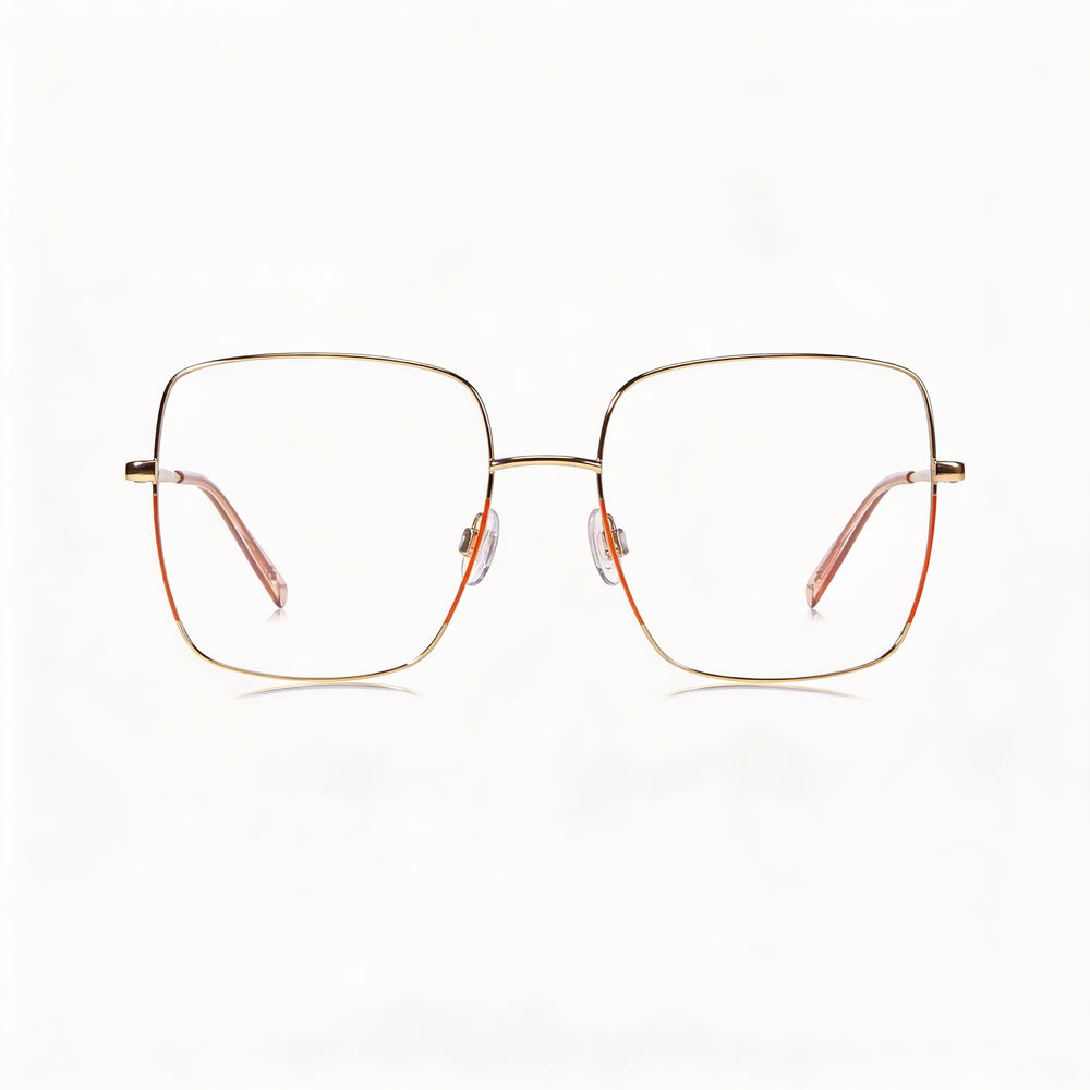 Missoni Square Eyeglasses for Women — front view, Alloy Steel