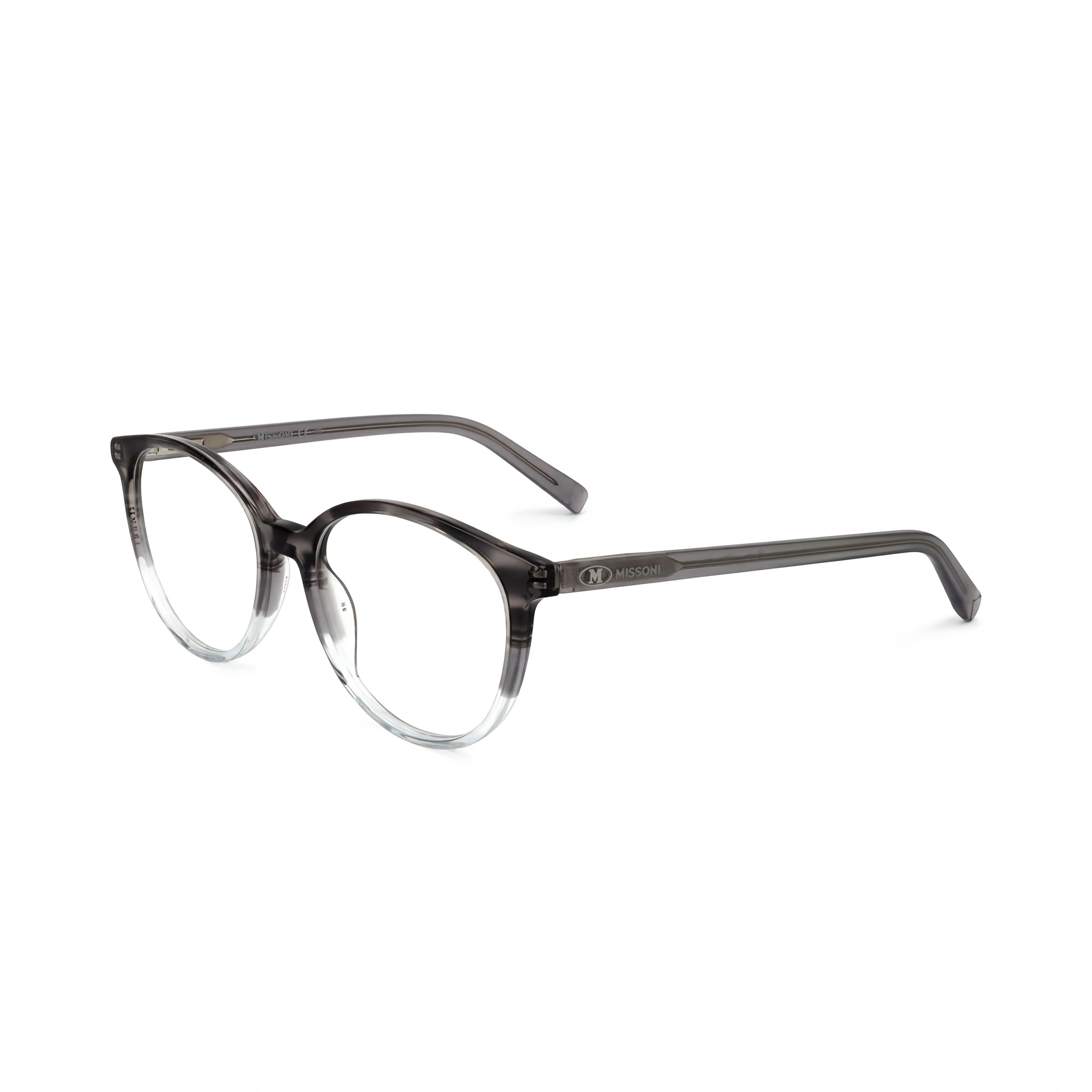 Gafas redondas de cuerno grises Missoni para mujer, acetato de 51 mm, Photo 1