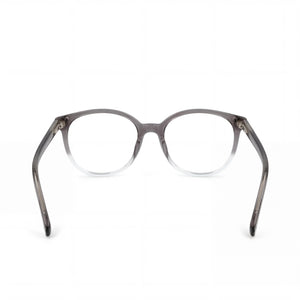 Missoni Round Eyeglasses Women — side view, Gray Acetate temples