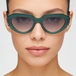 Missoni Rectangle Sunglasses for Women — interior view, Non-Polarized lens detail