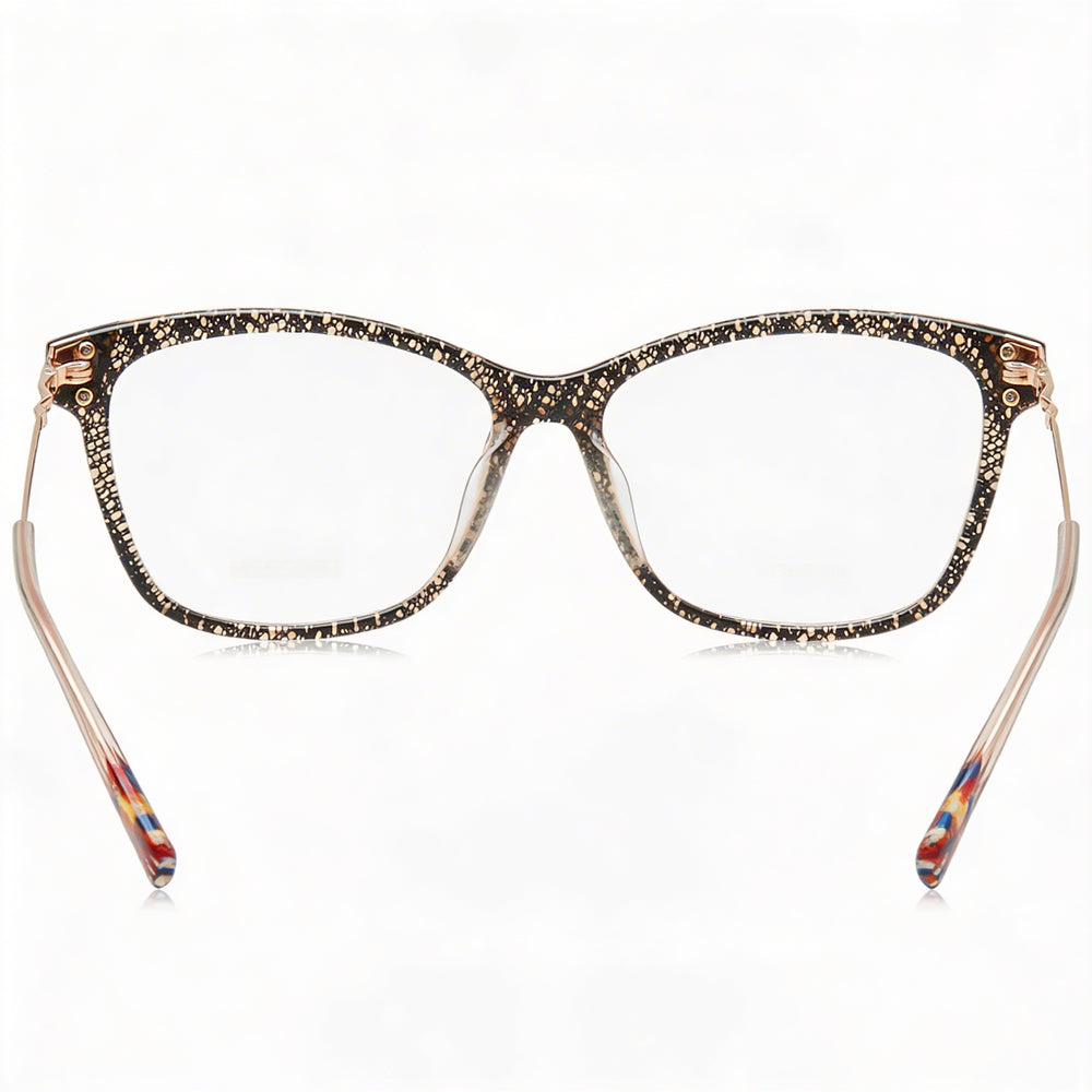 Missoni Mis 0006 Square Eyeglasses Women — side view, Plum Multic Polyamide temples