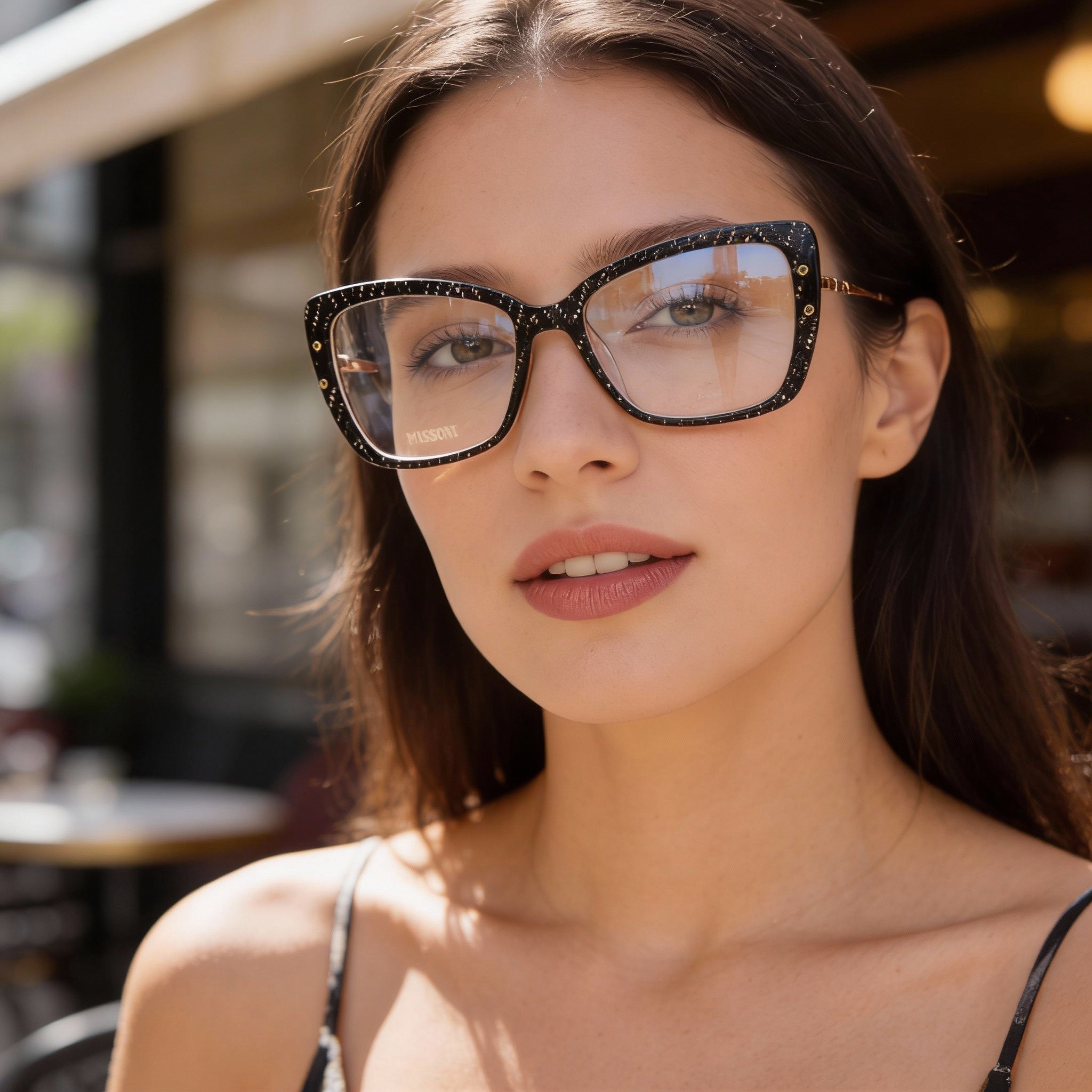 Missoni MIS 0028 Black Nude Cat Eye Eyeglasses for Women, 54mm, Photo 4