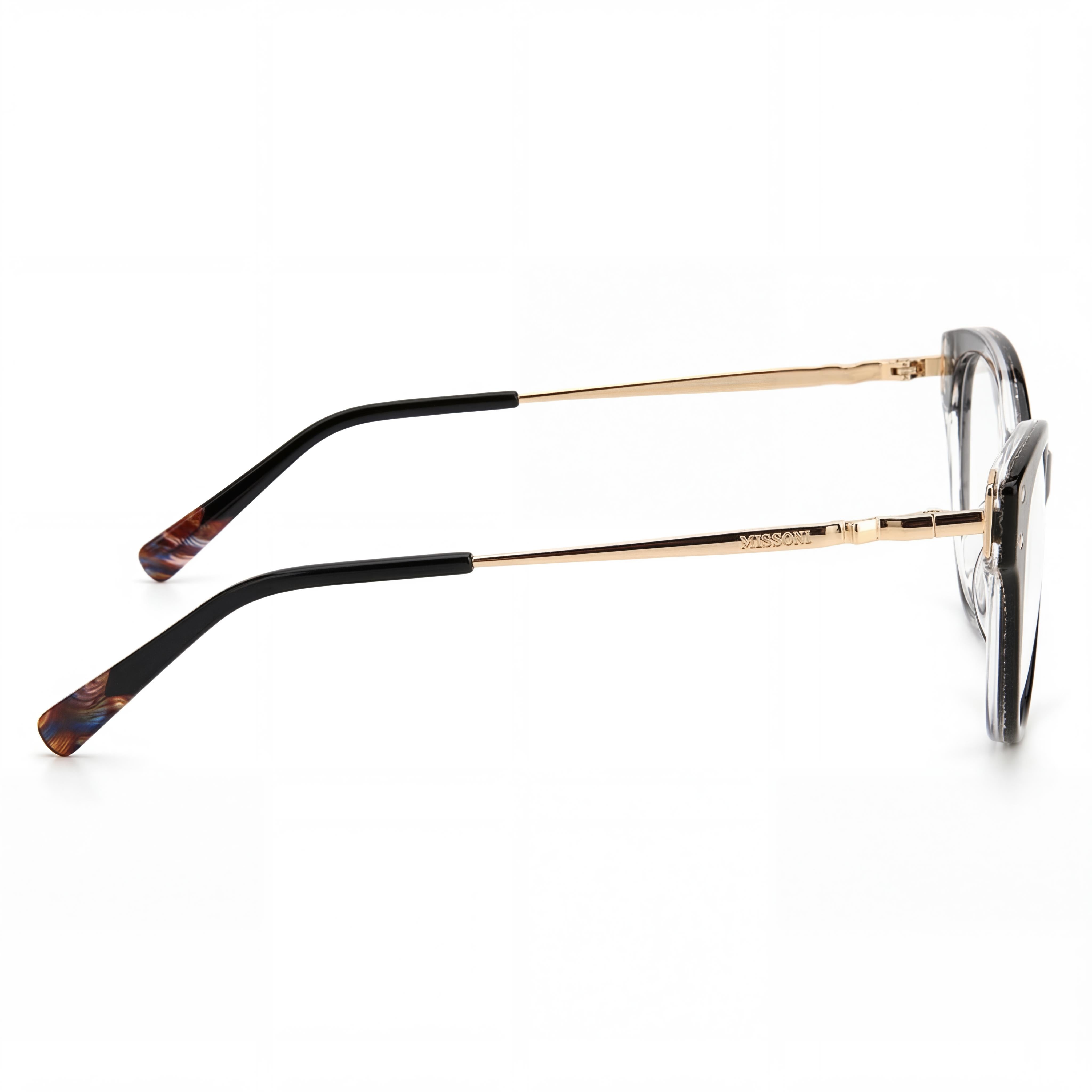 Missoni MIS 0044 Black Rectangle Eyeglasses for Women, Polyamide 52mm, Photo 2