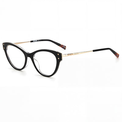 Missoni MIS 0044 Black Rectangle Eyeglasses for Women, Polyamide frame