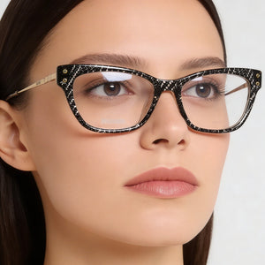Missoni Mis 0045 Rectangle Eyeglasses for Women — interior view, Polycarbonate demo lenses