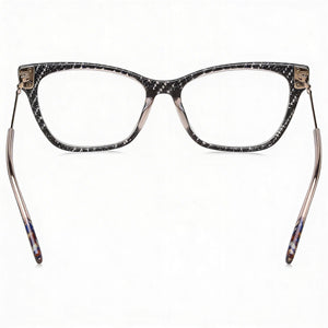 Missoni Mis 0045 Rectangle Eyeglasses Women — side view, Black Nude Polyamide temples