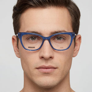 Missoni Mis 0045 Cat Eye Eyeglasses for Unisex — interior view, Polycarbonate demo lenses