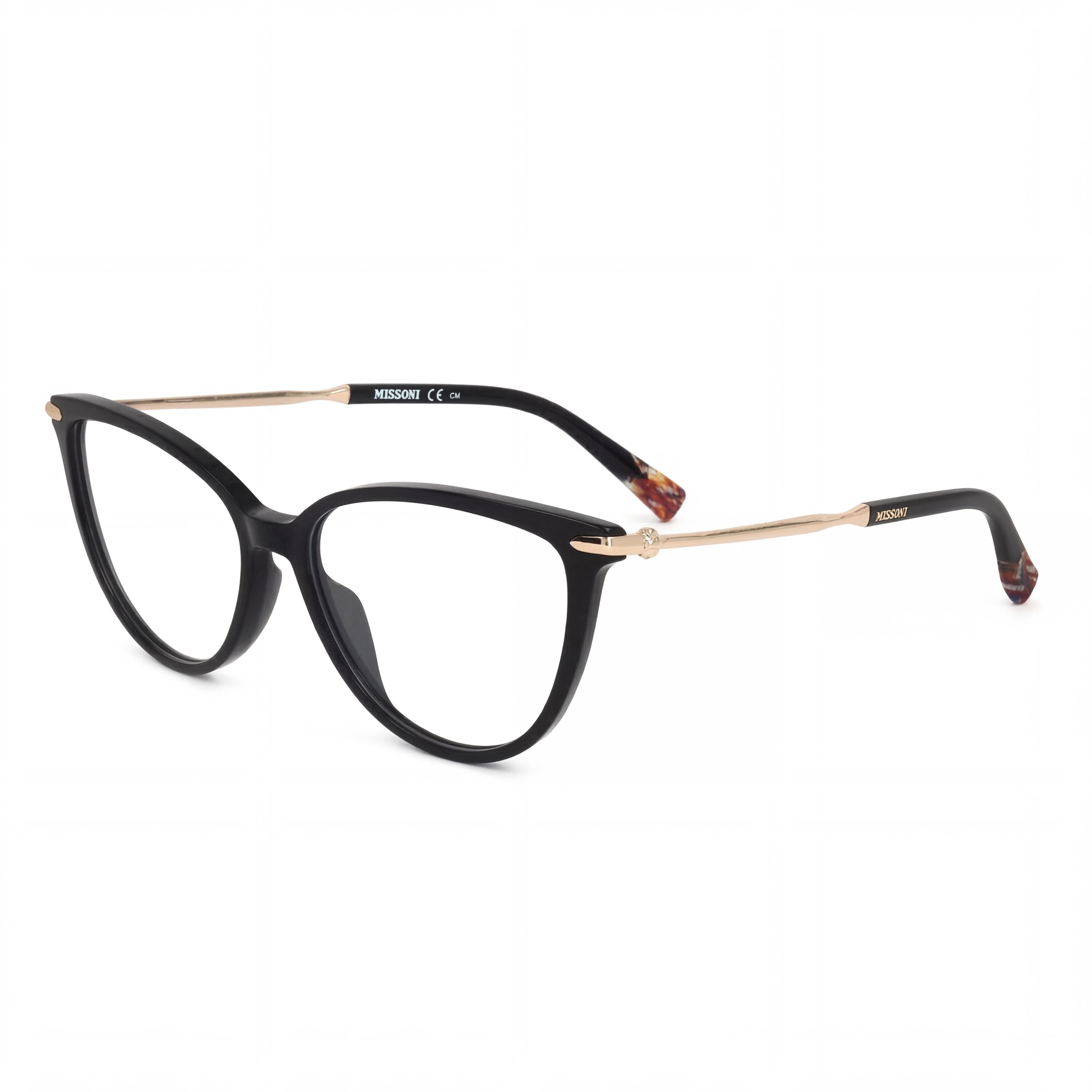 Missoni MIS 0057 Black Cat Eye Eyeglasses for Women, Acetate 53mm, Photo 1