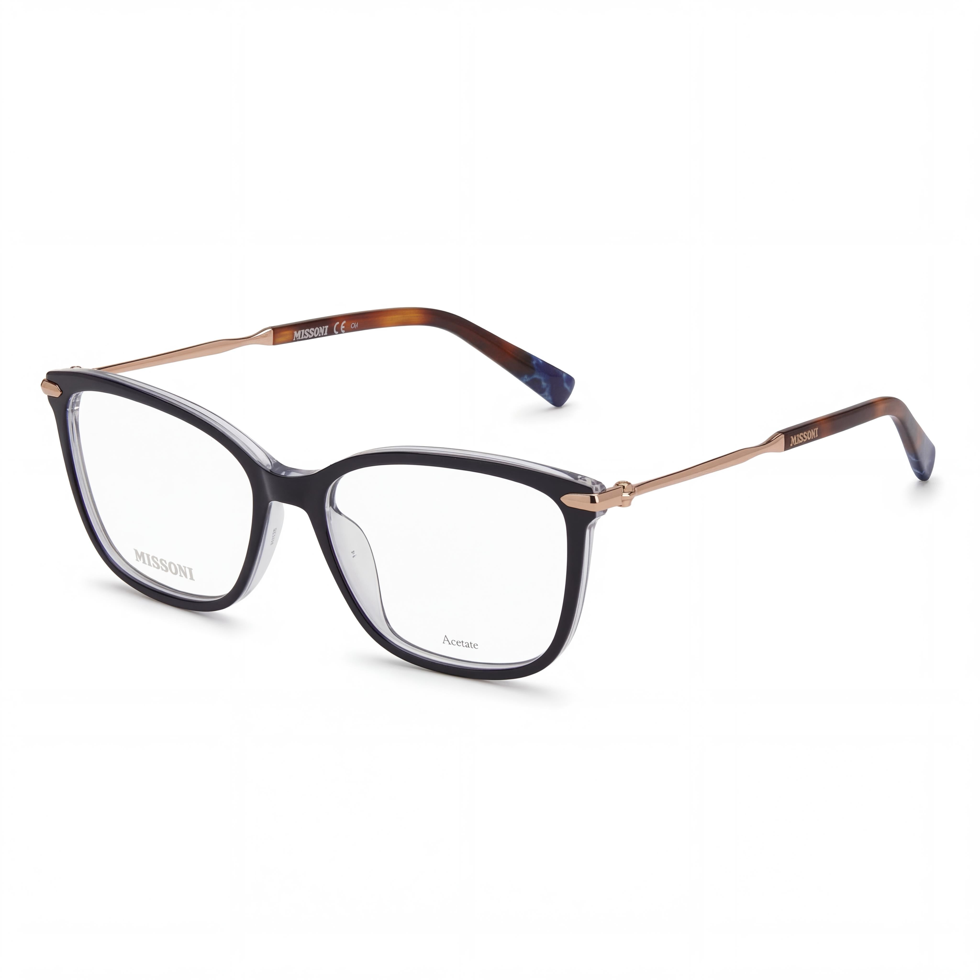 Gafas de sol rectangulares Missoni MIS 0058 azules para mujer, acetato de 53 mm, Photo 1
