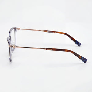 Missoni MIS 0058 Rectangle Eyeglasses Women — side view, Blue Acetate temples