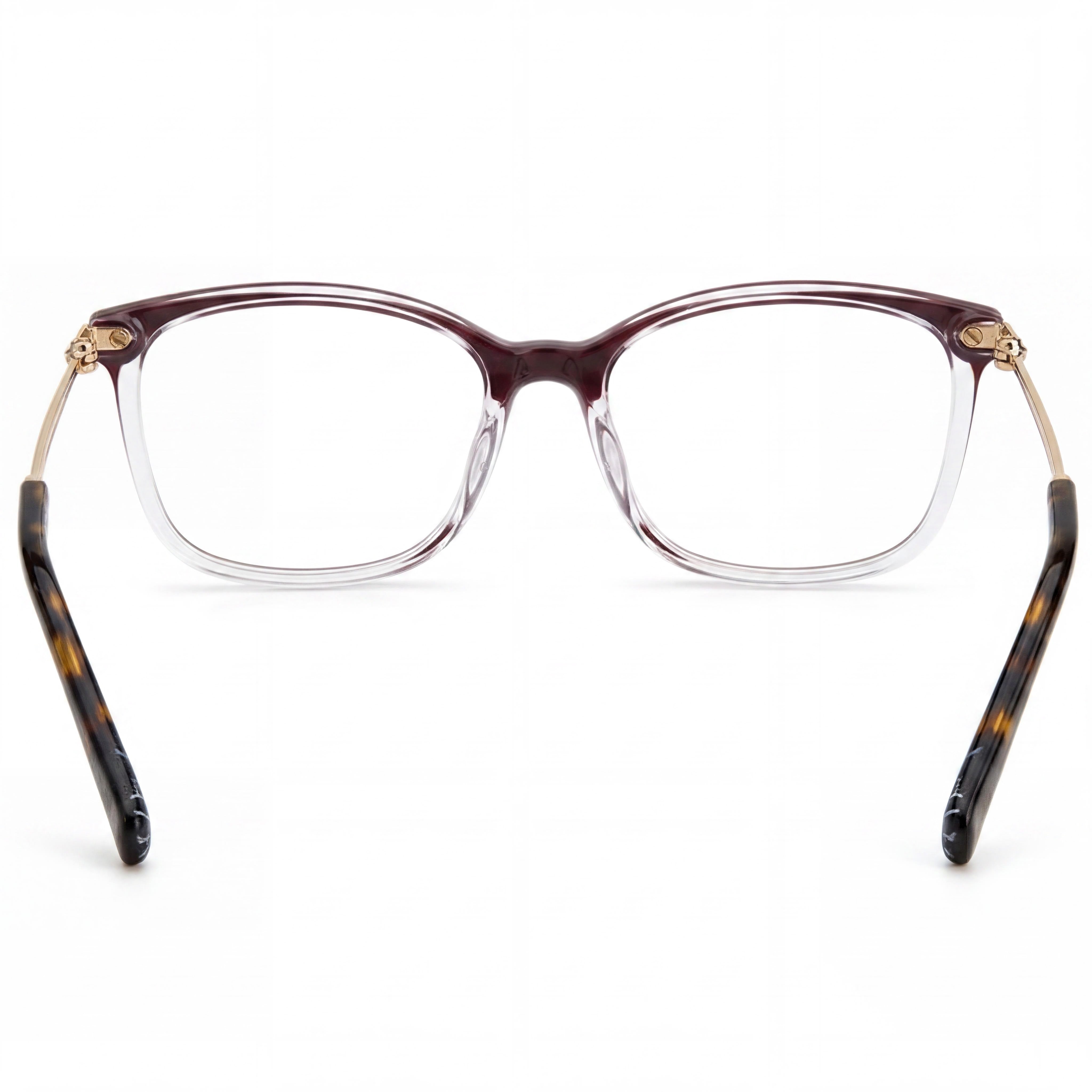 Missoni MIS 0058 Burgundy Clear Rectangle Eyeglasses for Women, 55mm, Photo 2