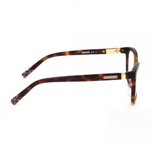Missoni MIS 0061 Oval Eyeglasses Women — side view, Havana Plastic temples