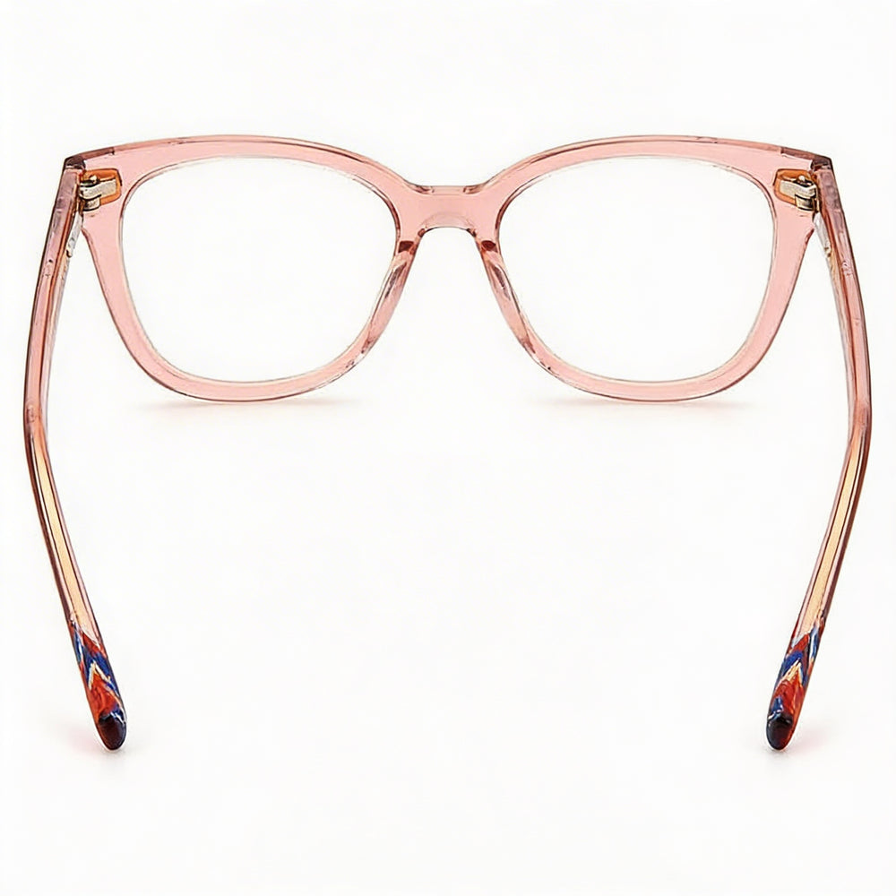 Missoni Mis 0071 Square Eyeglasses Unisex — side view, Pink Acetate temples