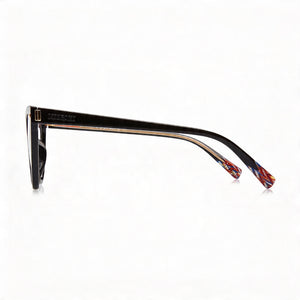 Missoni Mis 0072 Cat Eye Eyeglasses Women — side view, Black Acetate temples