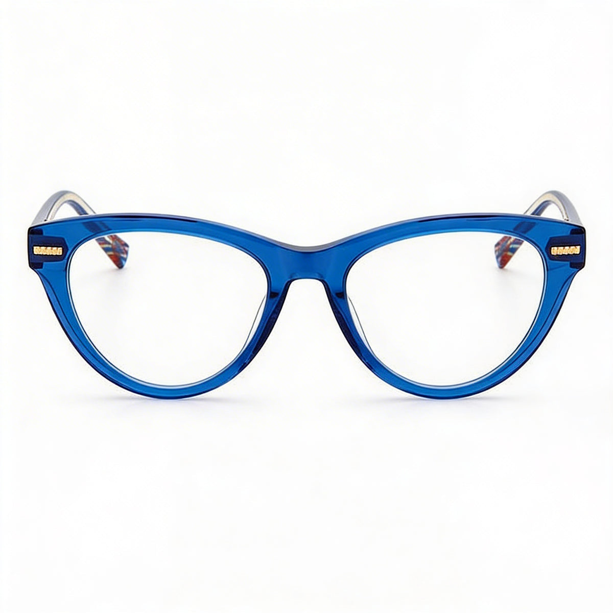 Gafas graduadas rectangulares Missoni Mis 0073 para mujer, color azul, 51 mm, Photo 2