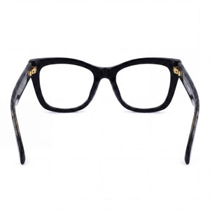 Missoni MIS 0081 Square Eyeglasses Women — side view, Black Acetate temples