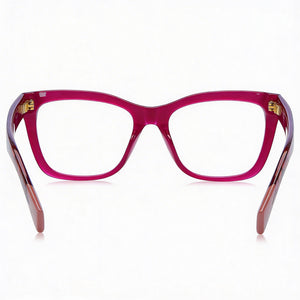 Missoni MIS 0081 Shield Eyeglasses Unisex — side view, Transparent Acetate temples