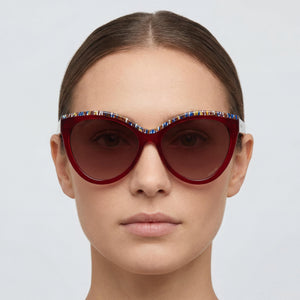 Missoni Mis 0088/S Cat Eye Sunglasses for Women — interior view, Non-Polarized lens detail